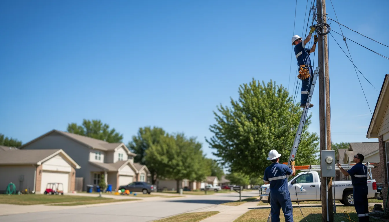 Residential electrician providing installation services in Shawmut, ME
